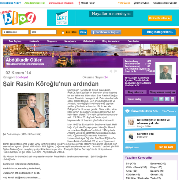 Milliyet Gazetesi-Abdülkadir Güler